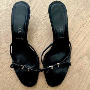 PRADA Kitten Heel Sandals, size 8 (38)